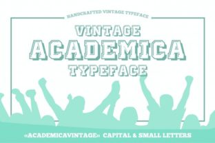 Academica: A Vintage Display Font for Crafters