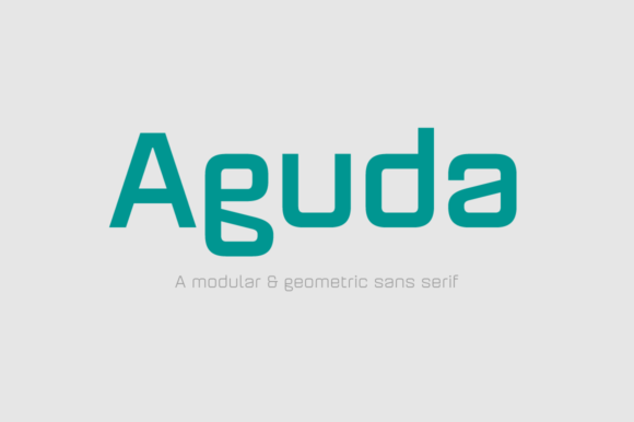 Aguda Family: A Geometric Display Font for Crafters