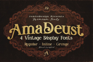AmaDeust: A Vintage Serif Display Font for Editorial Design