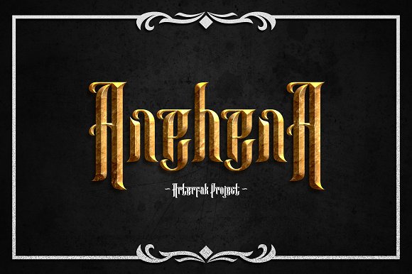 Anehena: A Bold Blackletter Typeface for Editorial Design