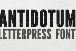 Antidotum: A Grunge Display Font for Bold Editorial Design