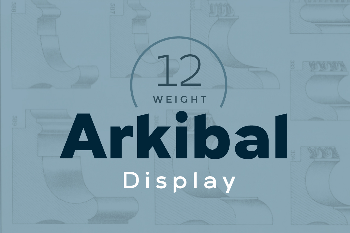 Arkibal Display: A Unique Sans Serif Font for Crafters
