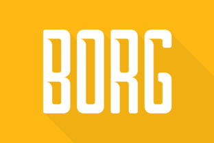 Borg: A Geometric Display Font for Editorial Design