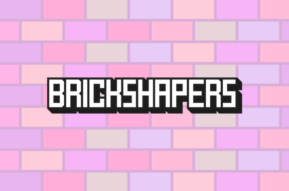 Brickshapers: A Chunky Display Font for Crafters