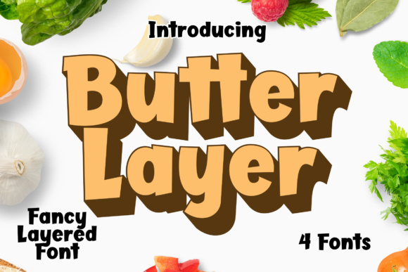 Butter Layer: A Bold Display Font for Marketers