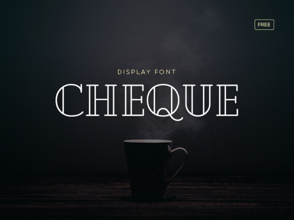 Cheque: A Striking Display Font for Brand Identity