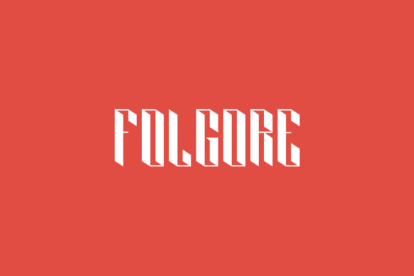Folgore: A Bold 3D Display Font for Branding