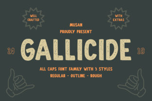 Gallicide: A Vintage Display Typeface for Modern Brands