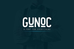 Gunoc: A Retro Display Font for Bold Branding