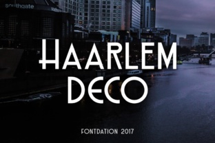 Haarlem Deco: A Display Font for Bold Campaigns