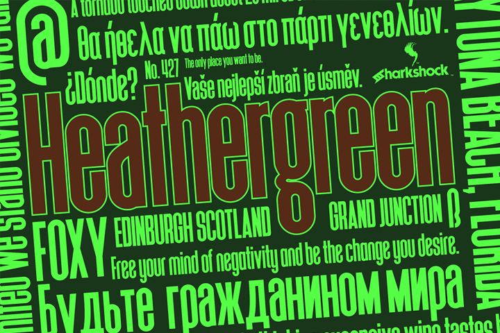 Heathergreen: A Bold Sans Serif Font for Modern Web Design