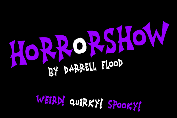 Horrorshow: A Bold Display Font for Spooky Editorial Design