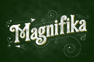 Magnifika: A Vintage Display Font for Editorial Design