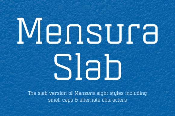 Mensura Slab Family: A Modern Typeface for Editorial Design