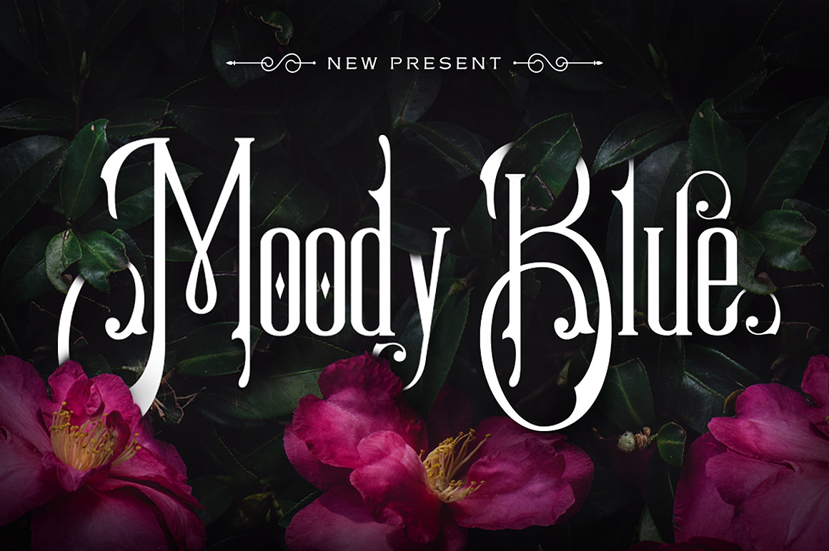 Moody Blue: A Premium Display Font for Web Design