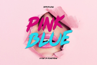Pink Blue: A Modern Display Font for Campaigns