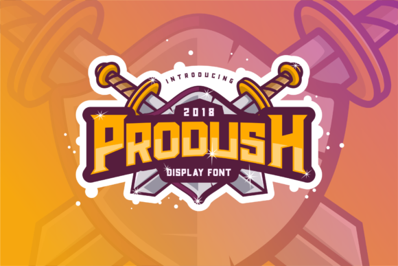 Prodush: A Bold Display Font for Crafters
