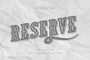 Reserve: A Premium Display Font for Campaigns