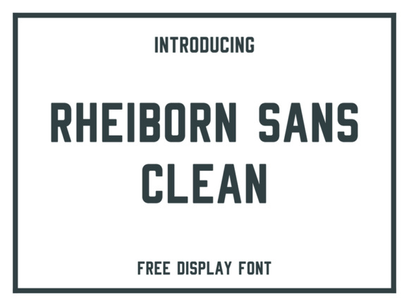 Rheiborn: A Bold Display Font for Business Branding