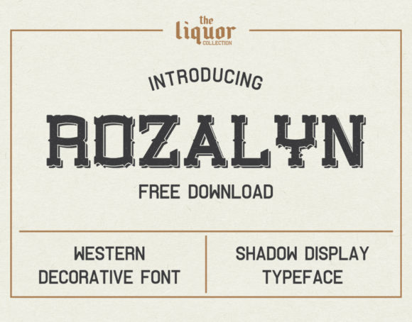 Rozalyn: A Western Display Font for Bold Campaigns