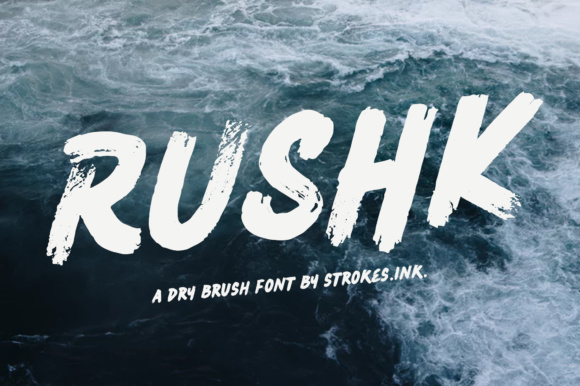 Rushk: A Gritty Display Font for Authentic Branding