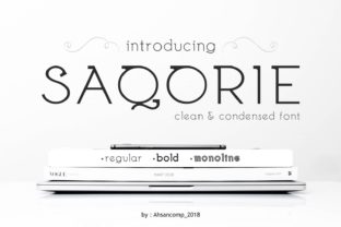 Saqorie Family: A Clean Display Font for Modern Editorial