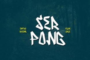 Serpong: A Bold Graffiti Display Font for Brand Identity