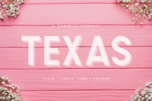 Texas a Romantic Typeface for Bold Branding