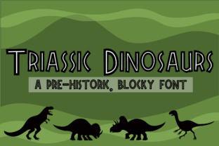 Triassic Dinosaurs: A Bold Display Font for Web Design