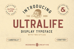 Ultralife Family: A Bold Display Font for Marketers