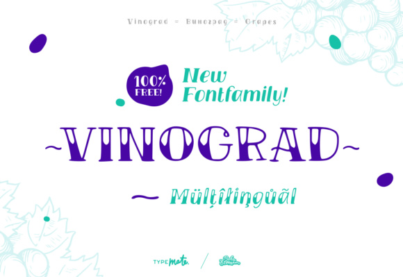 Vinograd: A Handwritten Display Font for Editorial Design